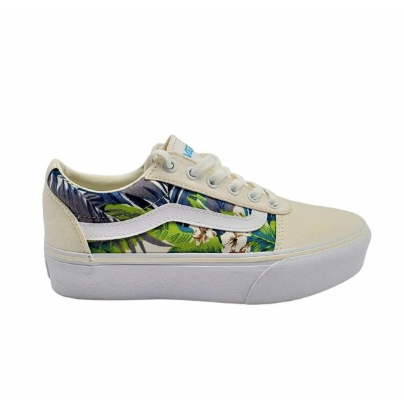 Vans Womens Ward Platform Paradise Floral Shoes - Picture 1 of 7